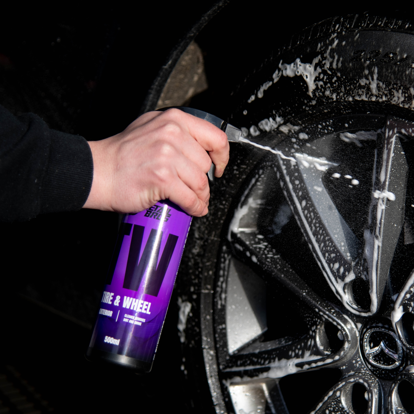 Zestaw Must Have na myjnie bezdotykową - Dry towel+Hard wheel brush+Quick Detailer+Tire & Wheel Cleaner