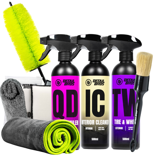 Zestaw Prezentowy - QD+ TW + IC + DRY TOWEL + ScrubPad + Classic Microfiber + Brush 24mm + Hard weel Brush
