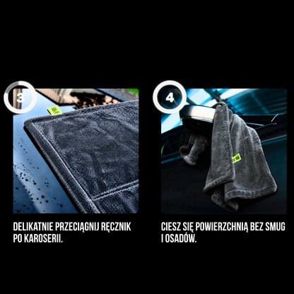 Twisted Towel - Double-sided car drying towel 90x70cm 1600GSM