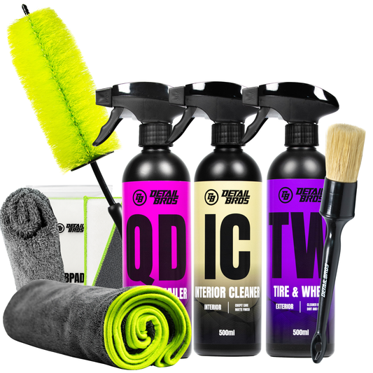 QD+ TW + IC + DRY TOWEL + ScrubPad + Classic Microfiber + Brush 24mm + Hard weel Brush