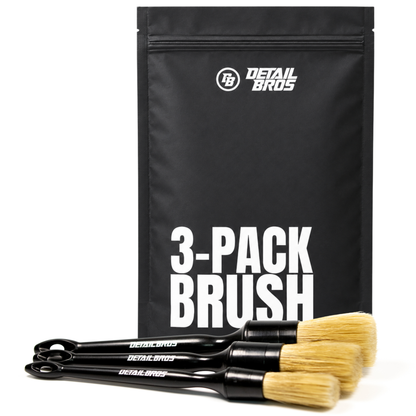 3-Pack Brush - Zestaw 3 Pędzli do czyszczenia samochodu
