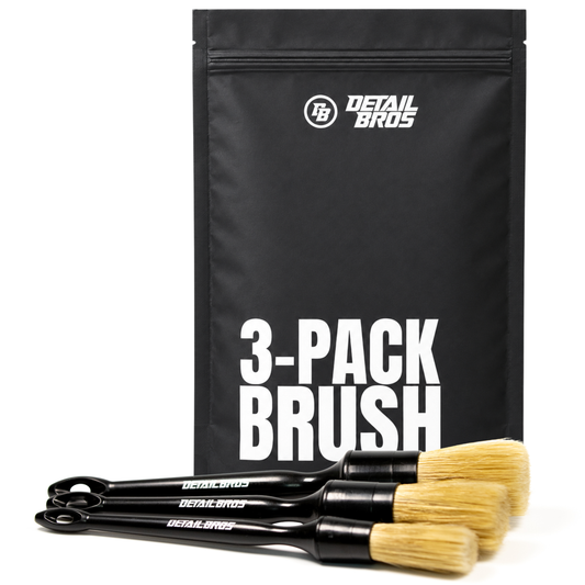 3-Pack Brush - Zestaw 3 Pędzli do czyszczenia samochodu
