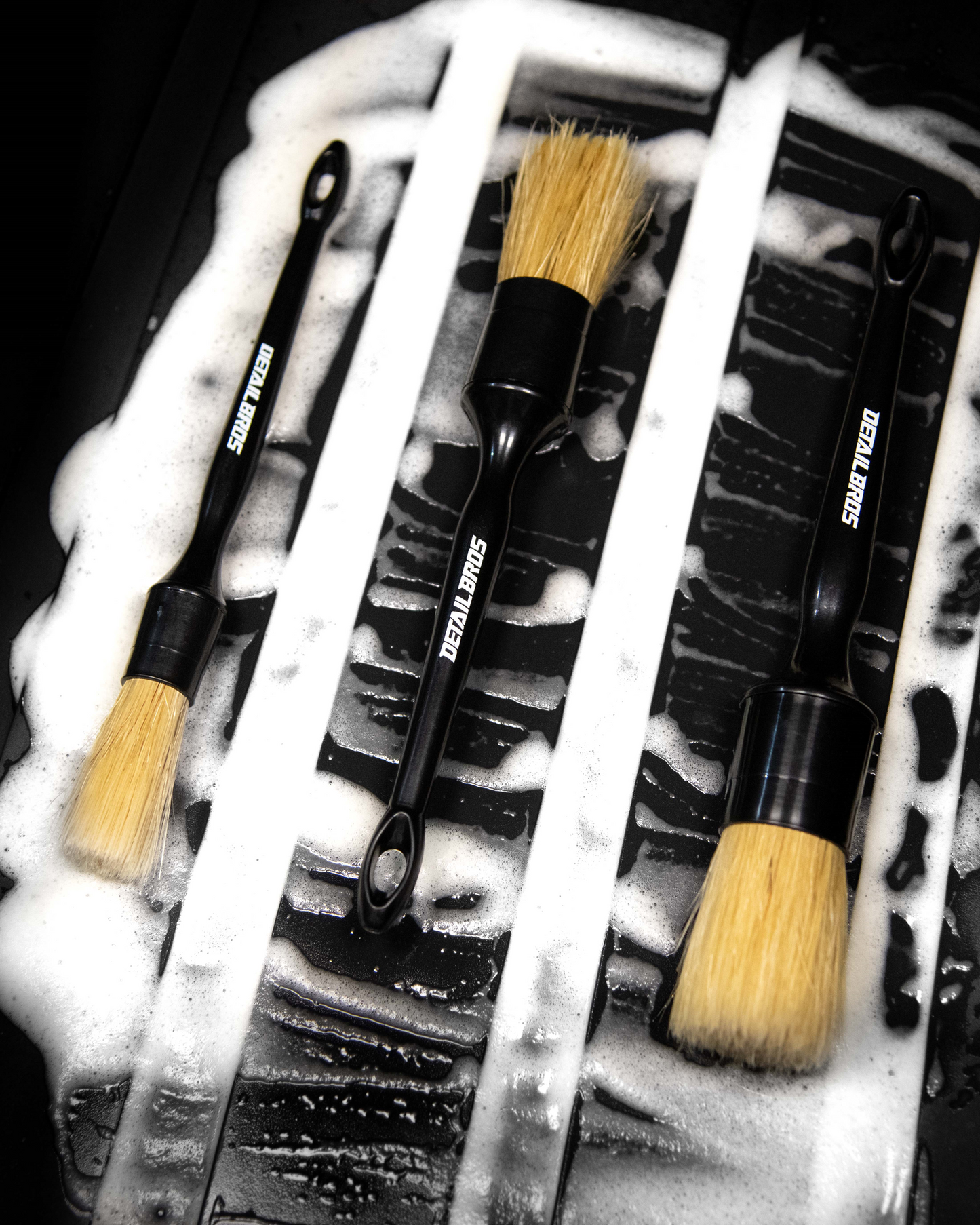 3-Pack Brush - Zestaw 3 Pędzli do czyszczenia samochodu