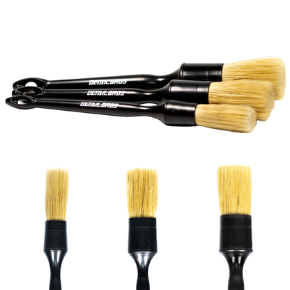 3-Pack Brush - Zestaw 3 Pędzli do czyszczenia samochodu