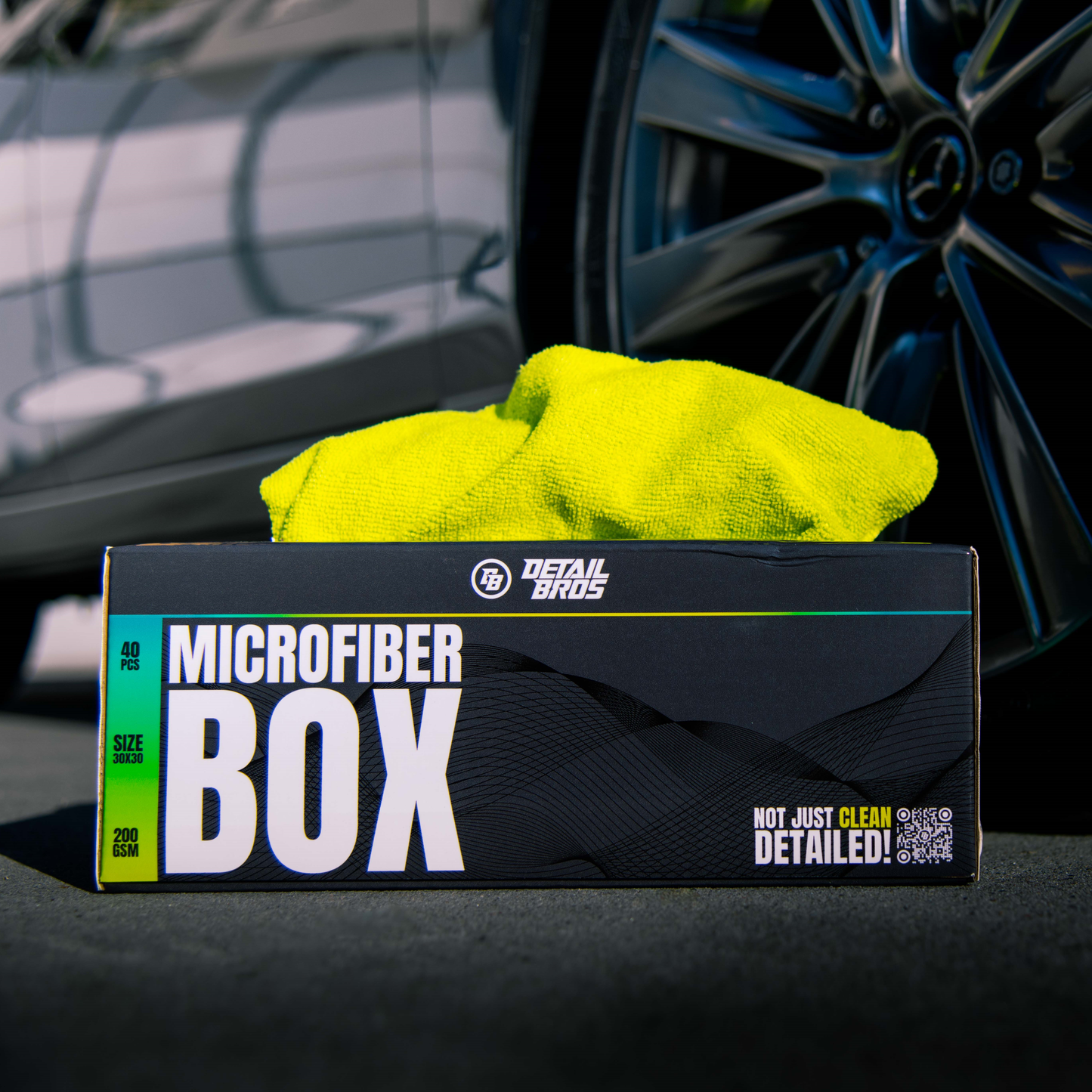 Microfiber Box - Pudełko z mikrofibrą 40szt. 30x30cm 200 GSM